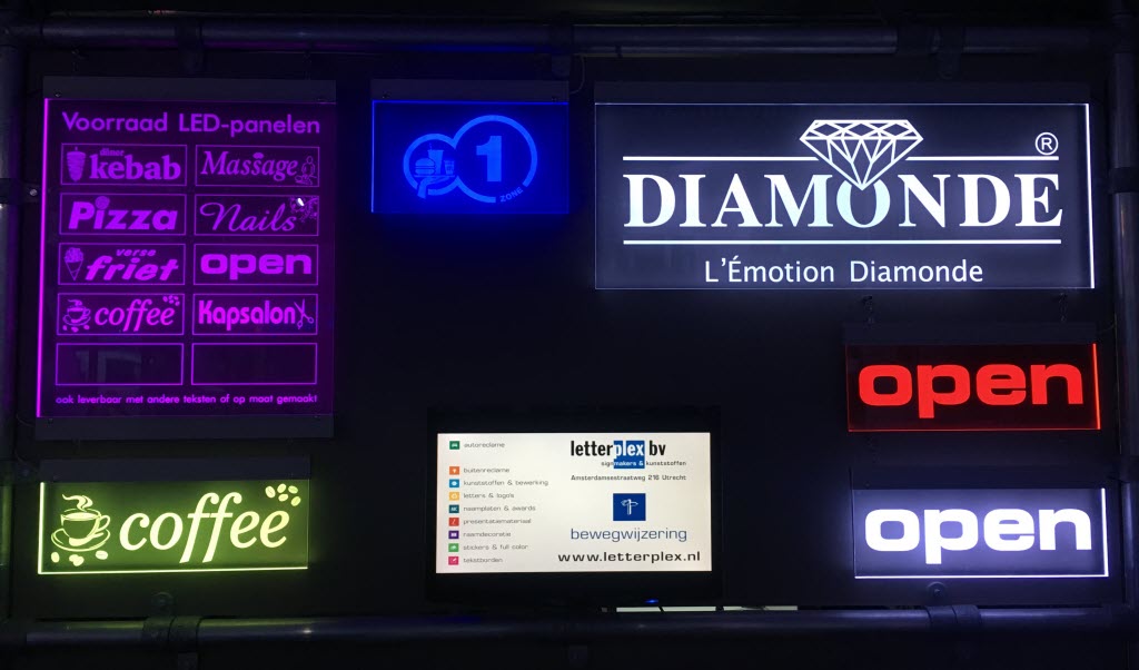 Perspex LED paneel EIGEN ONTWERP 60 x 35 cm
